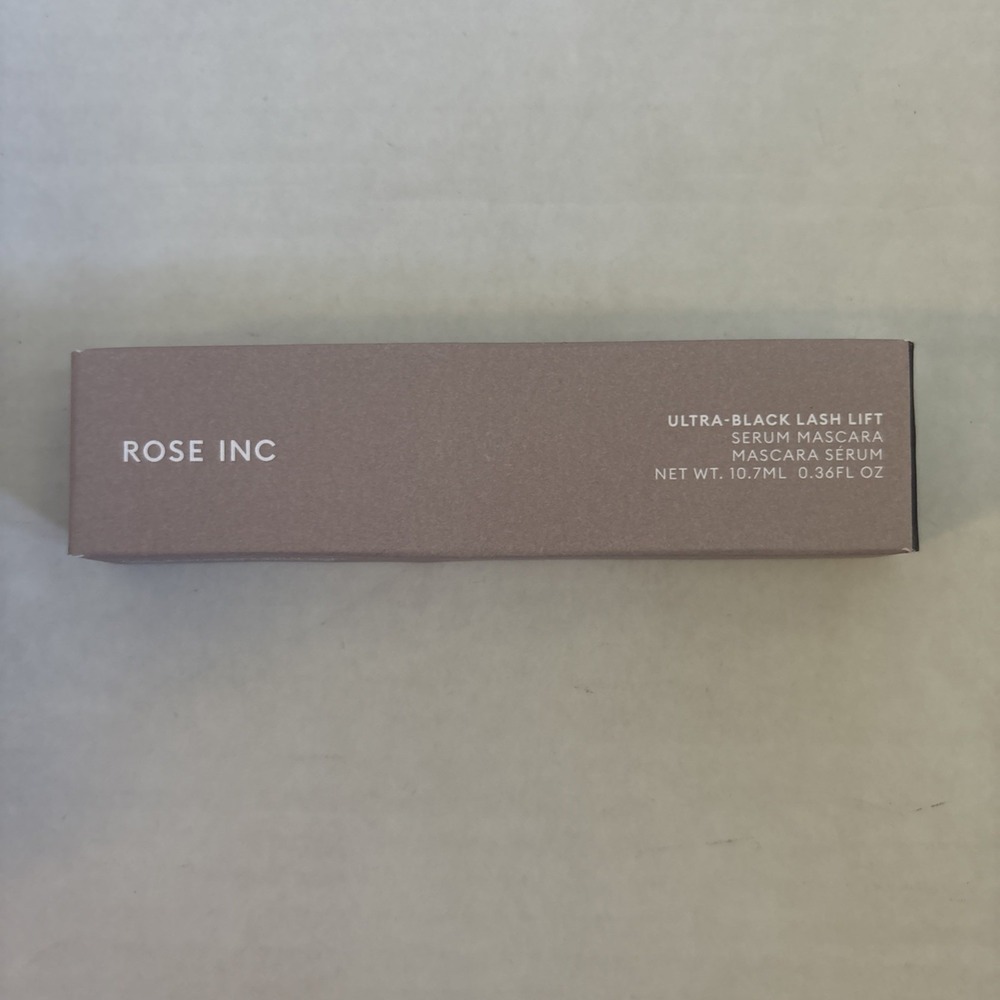 Rose Inc Ultra Black Lash Lift Serum Mascara 10.7 ml .36 fl oz Full Size NIB